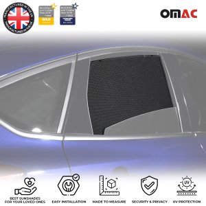Ford Focus Window Mesh - Rear - Omac - Polyester - Black - '12-'18